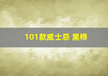 101款威士忌 黑樽